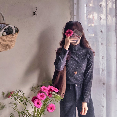 ウィンタードット 柔らかい起毛 チキンスパン ウェーブ バンポーラティー [size:F(55～66)]