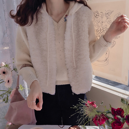 アルベル・モングルブドラン 羊毛ファーベスト [size:F(55～66)]