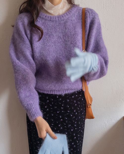 マイエルデイリーウールラウンドネックニット [size:F(55～66盤)]