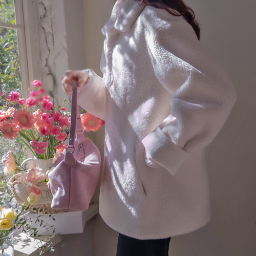 [新賞特価2万8千ウォン割引] <FONT color=#5a3954>MADE LIN</font>クレニーリバーシブルムスタングハーフコート[size:F(55～66)]