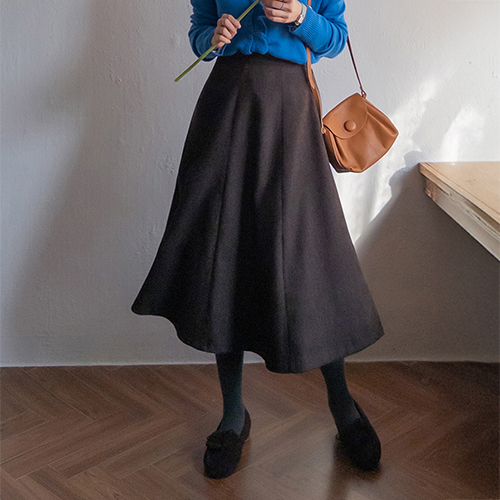 ボニートンチョルルシルクのように柔らかいテンセルAラインスカート [size:F(55～66盤)]