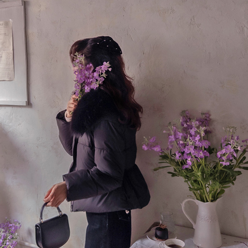 クロディン豊富なファー脱着カラー タスミ 幅のパッディング [size:F(55～66盤)] 