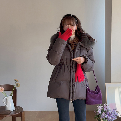 [シープスキン 90%]ノゼンブ 爆竹タスミ 豊かなフォックスパーバディング [size:F(55～66盤)]