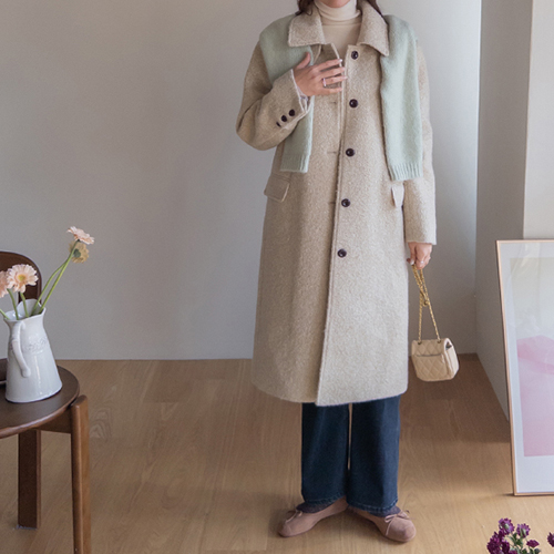 エンニューア モングルモングル 冬感性ブックル ロングコート[size:F(55～66盤)]