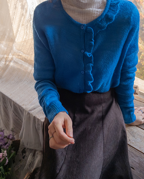 ロブネラブリーウェーブフリルカーディガン [size:F(55～66)]