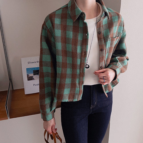 【両起毛裏地】ジェッドラブリー ヴィンテージチェックシャツ [size:F(55～66)]
