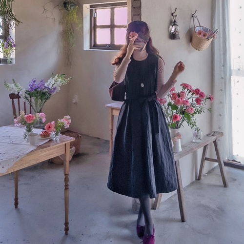 ウィンターロマンスシーズンキルティング エッジフィット キルティングワンピース [size:F(55～66)]