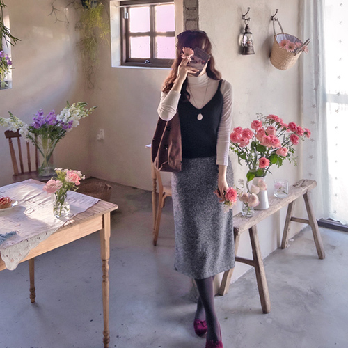 ヴェルディアンツイード タスミ クリーンフィット トゥームバンド スカート[size:F(44~55),L(66~77)]