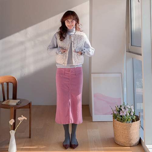 [2オンスキルティング] ルミンド ザンザンデイジー ラブリーパダンベスト [size:F(55～66)]