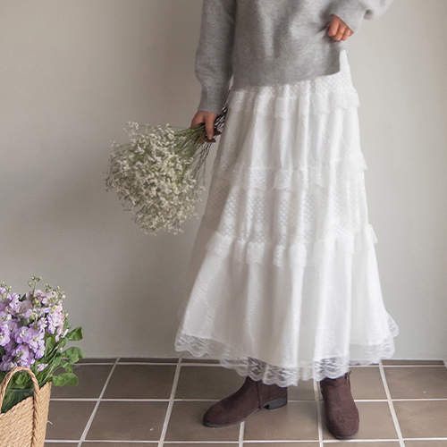 ジェリンドサランサランラブリー4短期モレーススカート [size:F(55～66盤)]