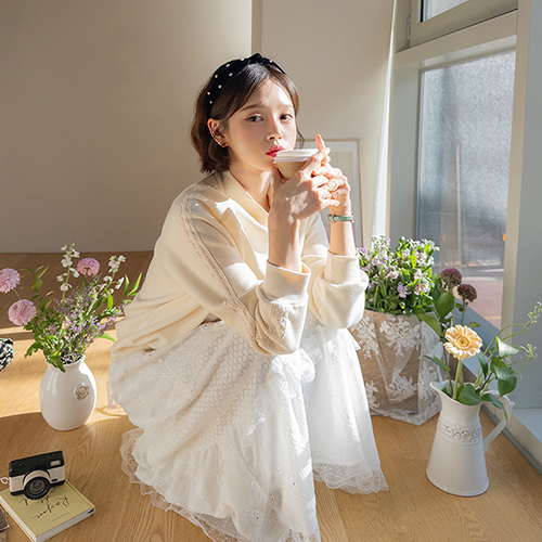 [LABEL] ミューレント ロマンチック ラグラン半木 マンツーマンティー [size:F(55～66盤)]