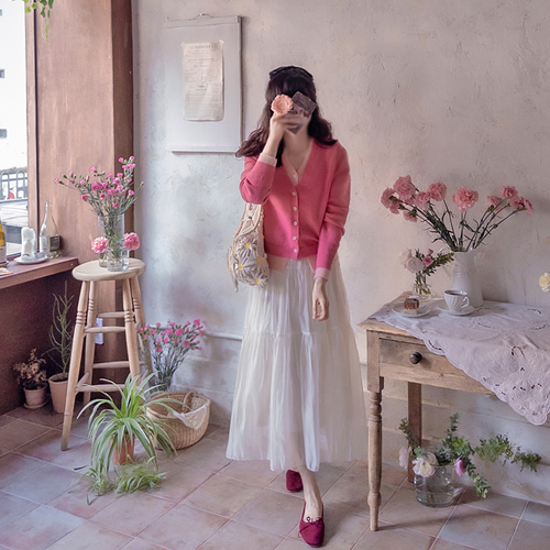 [LABEL] フレンド レイヤード ボードル 追得 ドトムタスミ 春春カーディガン [size:F(55～66)][入庫遅延1/28以降発送予定]