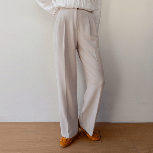 [春バージョン] ブリングス ピンタック チーズスパン マッシフィットパンツ [size:S,M,L]