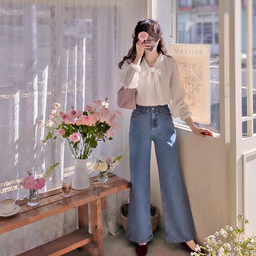 シュレミアン アンタイ ラブリーシルキー 高級美 ブラウス[size:F(55～66)]