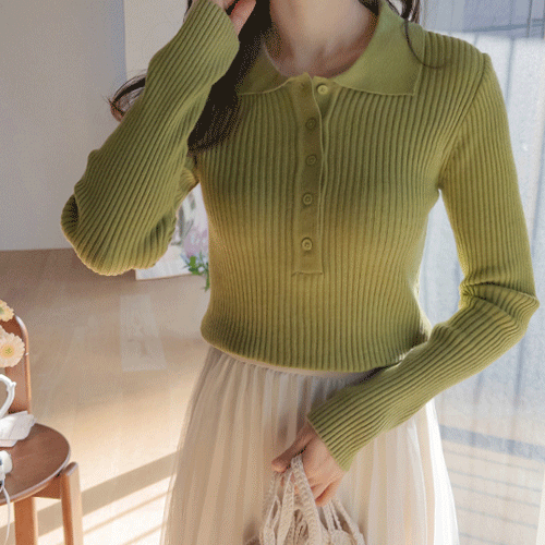 メリーズ縦結骨スリムシルエット カラーニット [size:F(55～66)]