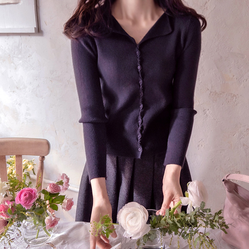 春カラーゴルジキンクポイント 柔らかい版 ヨリフィット カーディガン [size:F(55～66)]