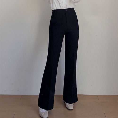 【新賞特価6千ウォン割引】 <FONT color=#5a3954>MADE LIN</font>ニューデリー チャッツスパン 隠しバンディング ブーツカットパンツ [size:S,M,L]