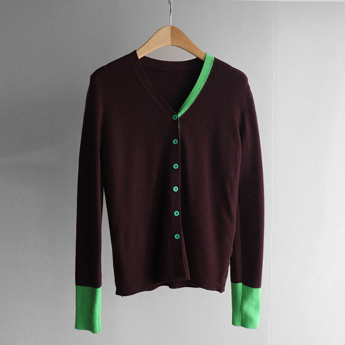 [サンプルセール]小売配色カーディガン