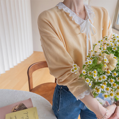 テイズン 銀銀カラー感 ベーシックカーディガン [size:F(55～66盤)]