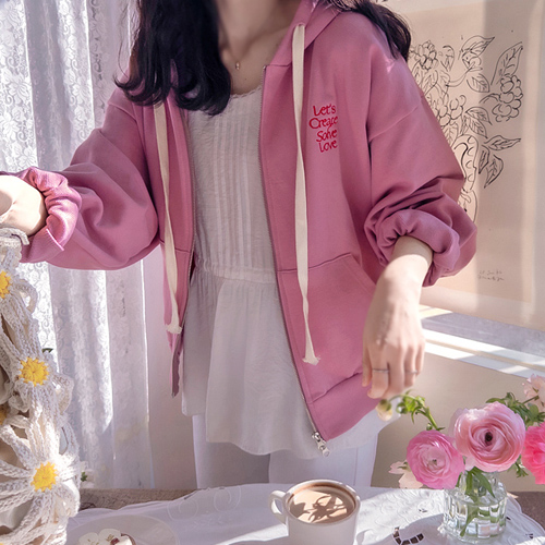 ソルブレタリング春春集業ラブリーフードアウター[size:F(55～66)]