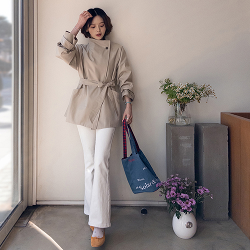 リフリン ナチュラル感性 野上トレンチコート [size:F(55～66盤)]