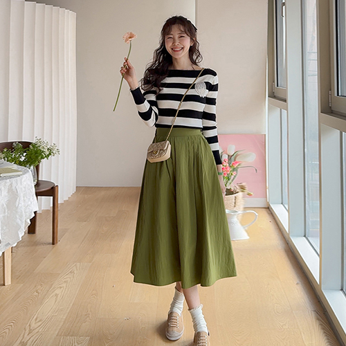 オンニユちゃんちゃん女性らしいダンガラニット [size:F(55～66)]