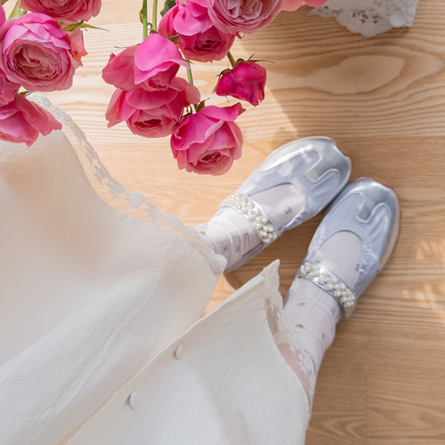 真珠ストラップメリージェーンスニーカー