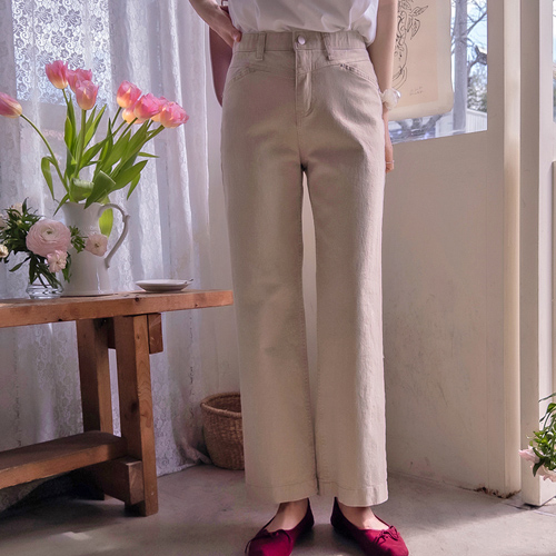 ヌクラジンボードル柔軟カチオンスリム日付バンドパンツ [size:S,M,L]