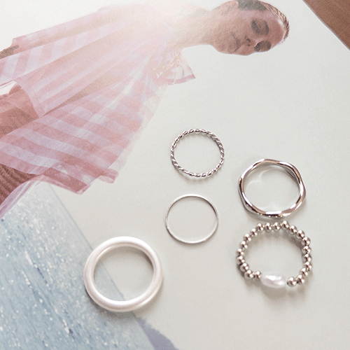 スターライトコレクションレイヤードリングセット