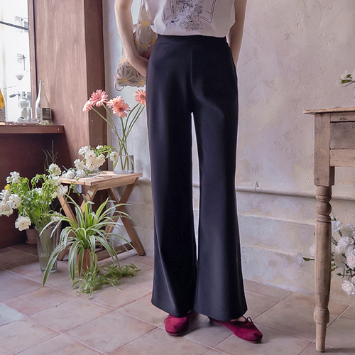 [新特価7千ウォン割引] <FONT color=#5a3954>MADE LIN</font>デロアチーズスパン 世界編安な体型カバーパンツ[size:F(55～66)]