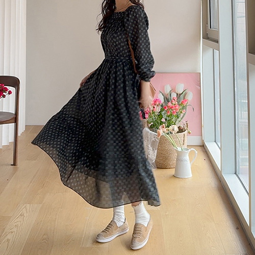 ダゼニンエリザンザンフラワーシャーリングワンピース [size:F(55～66)]