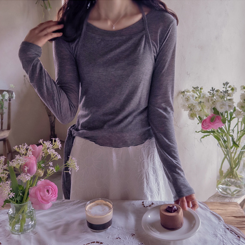 シュランドボードルフレキシブルウルテンセルレイヤードティー袖なしセット[size:F(44～55)]