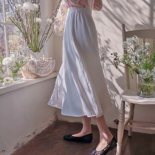 エリス 横リボン エッジフィット サランサラン ピット スカート[size:F(55～66)]