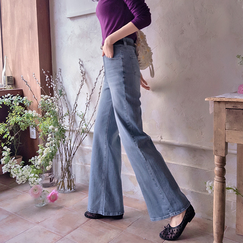 デンバースフレキシブルドレンリンサーロングレッグフィットバンドパンツ[size:S,M,L]