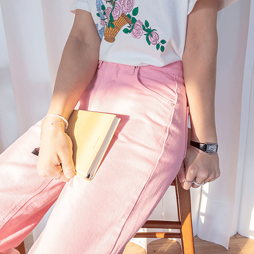 [タンタンフィット]デロイストレートフィットコットンパンツ[size:S,M,L]