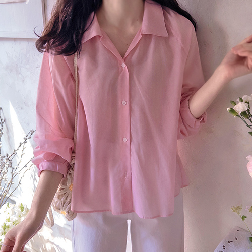 メイアン・ボムテンセル ストライプ フレキシブルブラウス [size:F(55～66)]