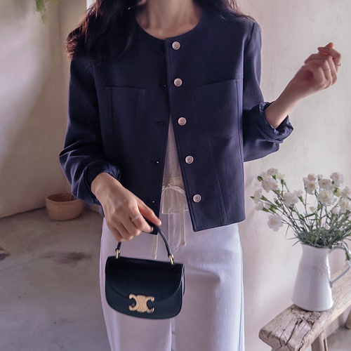 アンクランスポケットリネン クリーンフィット 高級米ジャケット[size:F(55～66)]