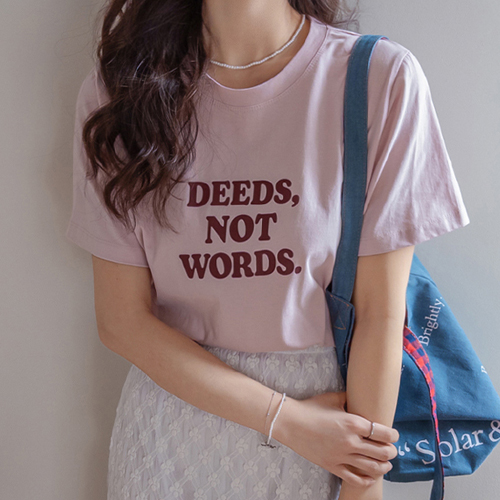 ラビンデイリー シンプルレタリング ティーシャツ [size:F(55～66)]