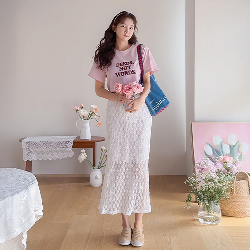 イズロ ヨリムードフラワー レーススカート [size:F(55～66盤)]