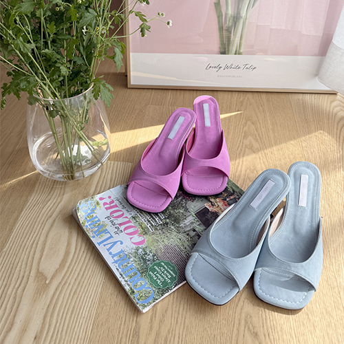 ジャストムーブスクエアミュールスリッパ