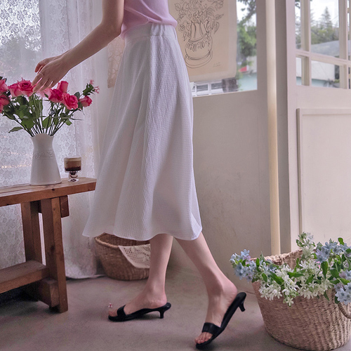 [先着15％割引] <FONT color=#5a3954>MADE LIN</font>クーリングサラン くるみ心配のないパーファクトラインスカート[size:F(55～66)]