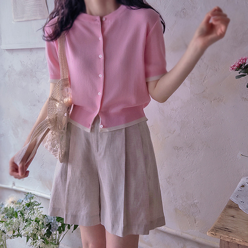 シーズン綿マロイピンタックサマーシワンバンドパンツ[size:F(55～66)] 