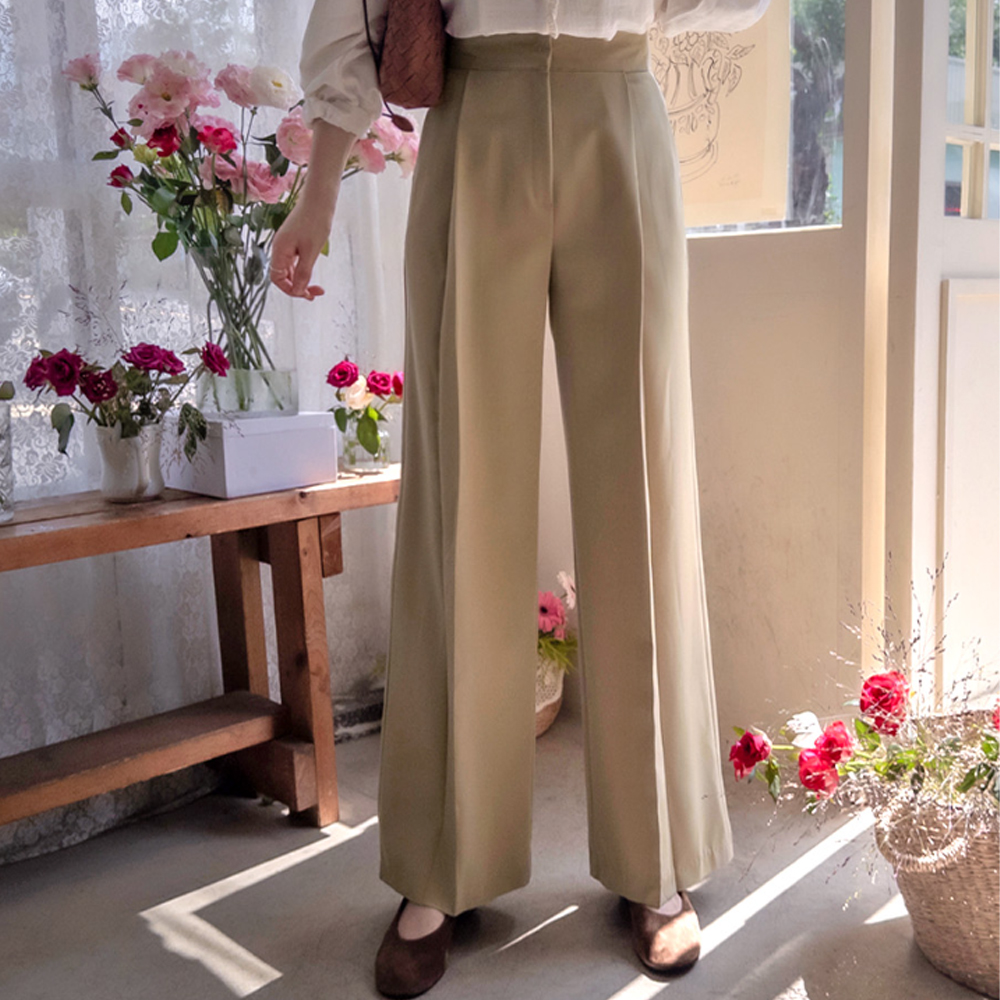 ジェンピンタック 滑らかなライン スタイリッシュで快適なパンツ [size:S,M,L]