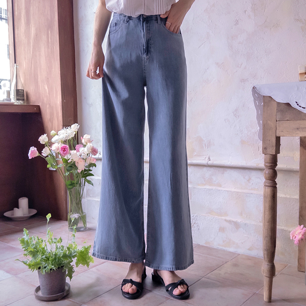 空気入りのようにクーリングテンセル100ボドルフレキシブルパーフェクトフィットバンドパンツ[size:S,M,L (ショット/基本レングス)]