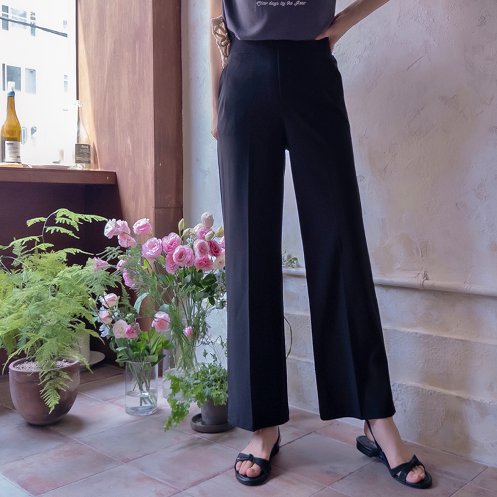 サマー切開線 クーリングス版 世界編みやすいスリムフィットバンドパンツ [size:S,M,L]
