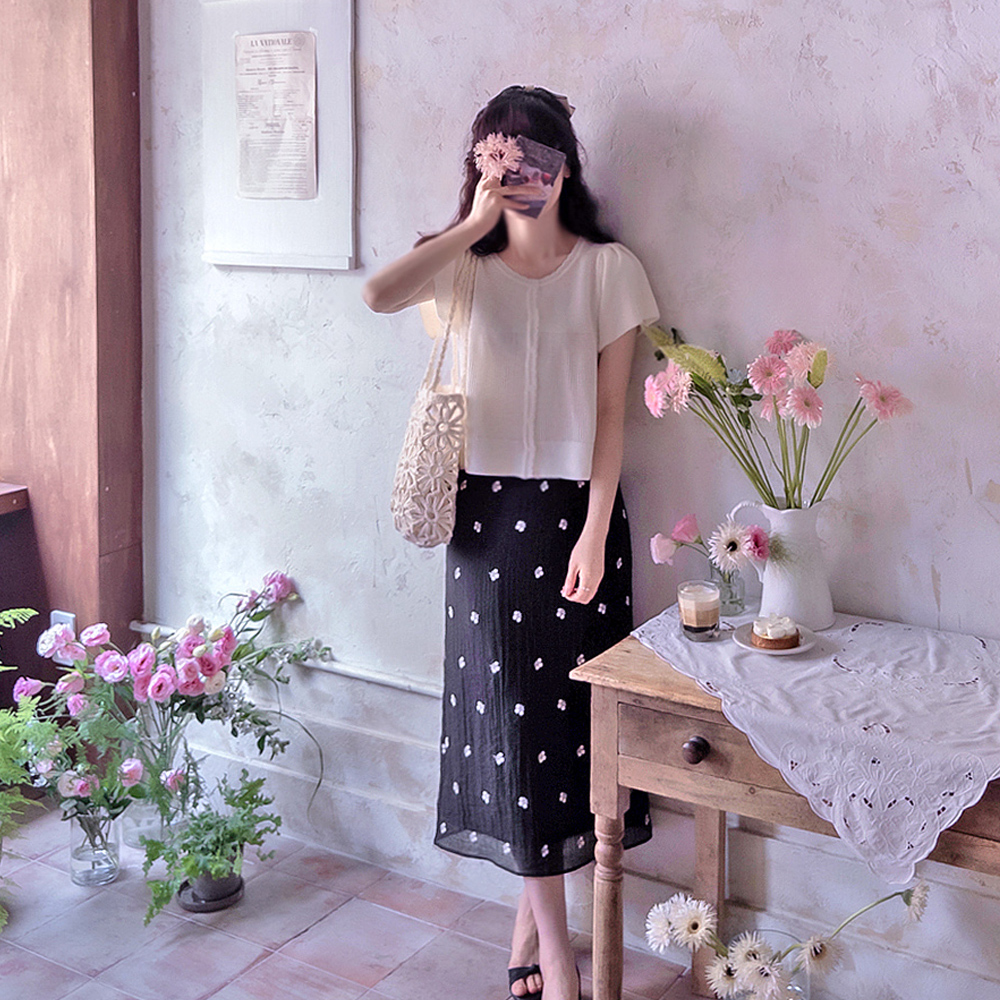 配色効果 シーツル波ネック 可愛いフィット カーディガン[size:F(55～66)]