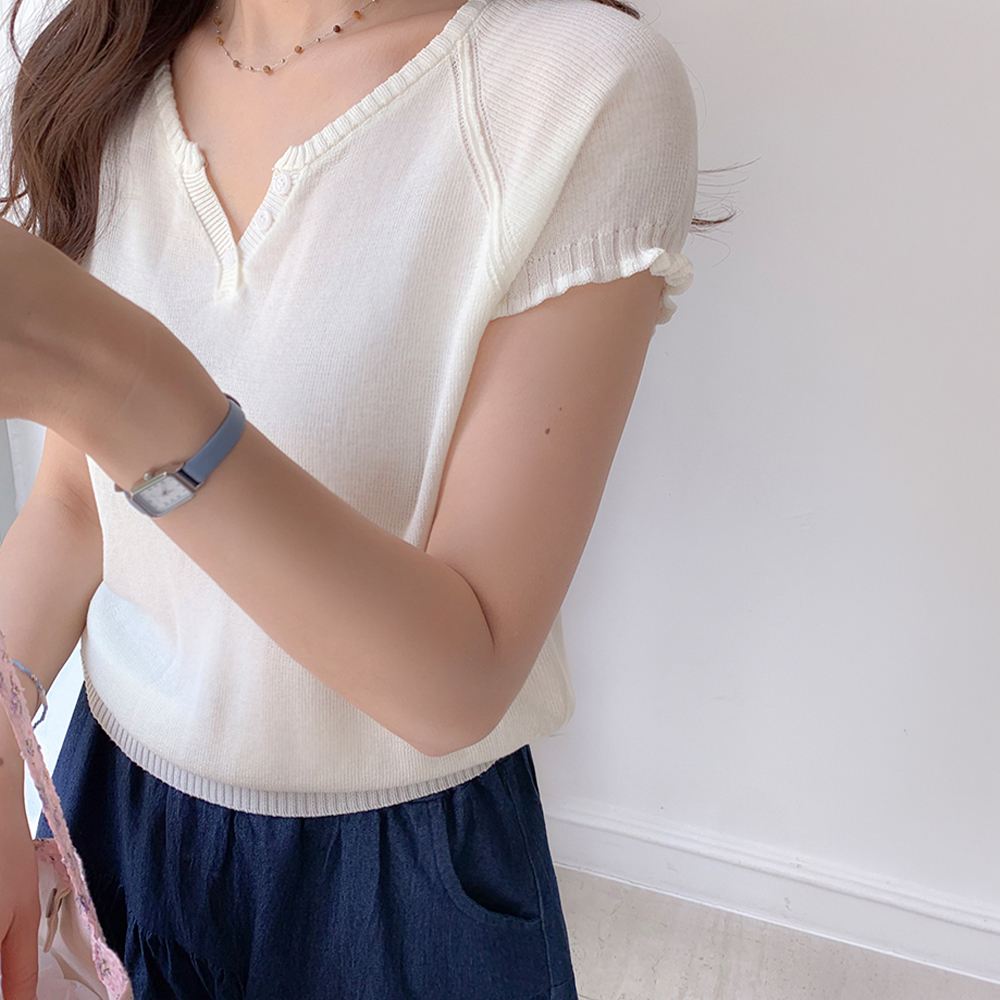 ルミネックボタン小売シャーレリング サマーニットティー [size:F(55～66)]