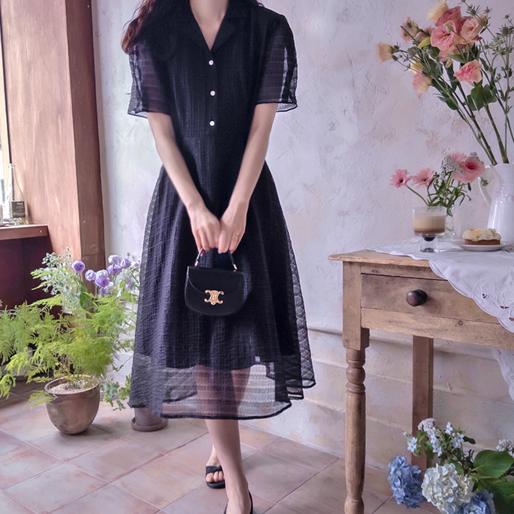 [3日ぶり新賞特価20%割引] <FONT color=#5a3954>MADE LIN</font>クラビンス サマー専用 軽く柔軟な高級米ワンピース[size:F(55～66),L(77)]