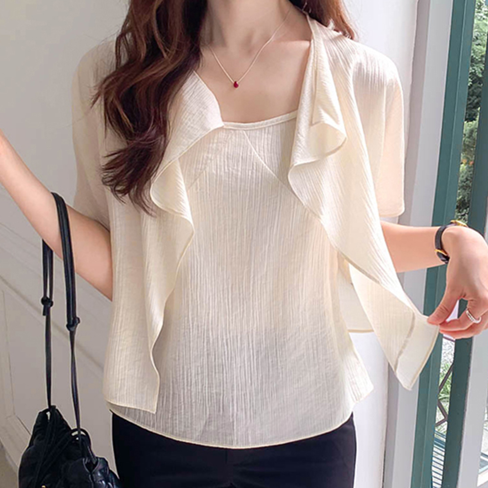 ピュアチャールフドル エリフィット ブラウス 袖なし SET[size:F(55～66)]