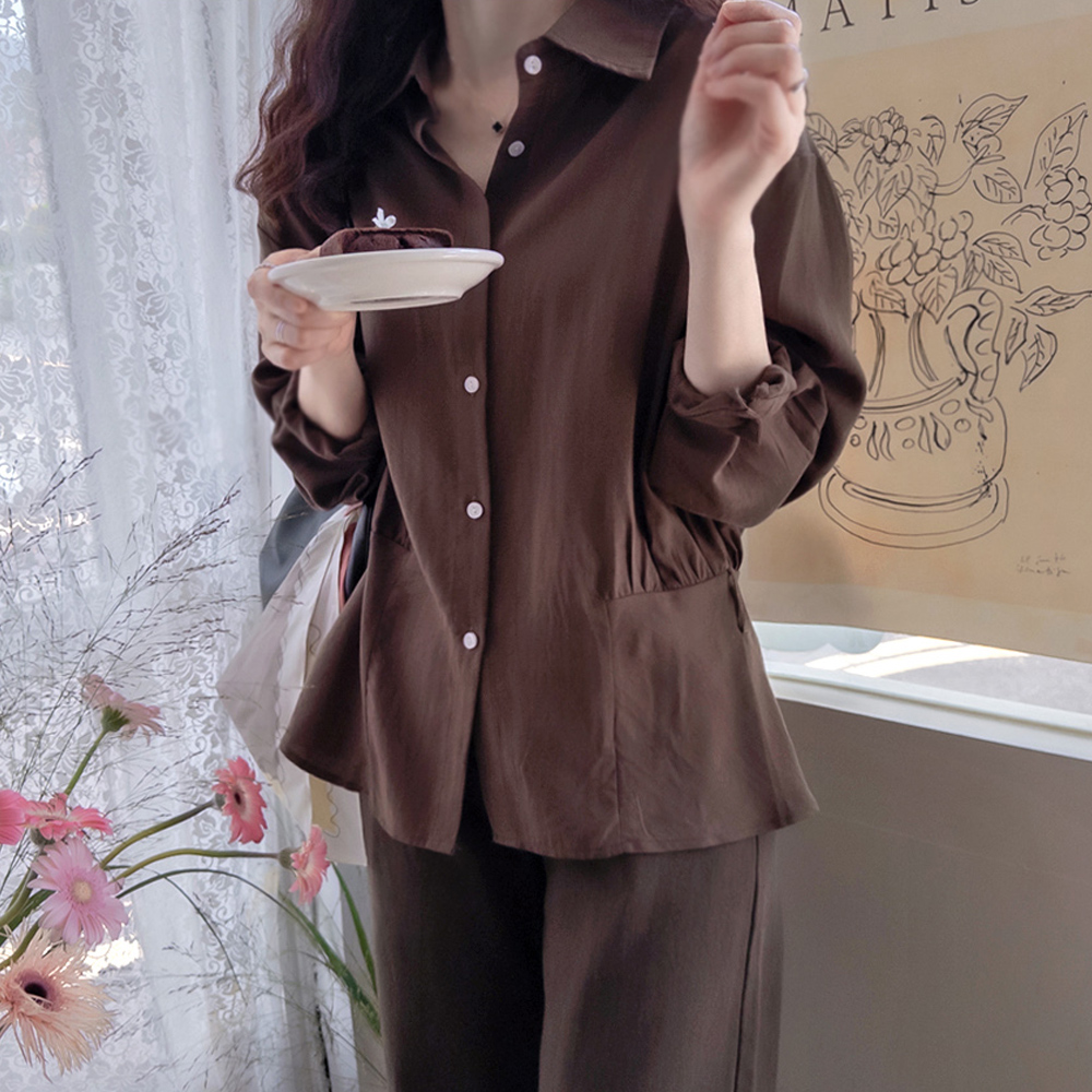 [ベルトセット] シュリアッド 下シャーリング 高級美 ヨリフィット ブラウス [size:F(55～66)]